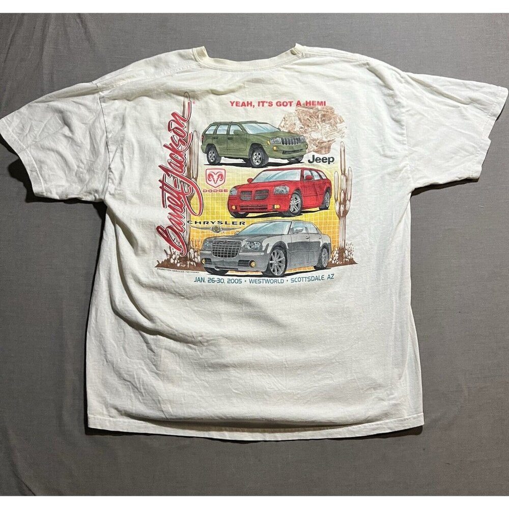 Vtg Barrett‎ Jackson T Shirt Mens XL Scottsdale 2005 Dodge Classic Car Auction.